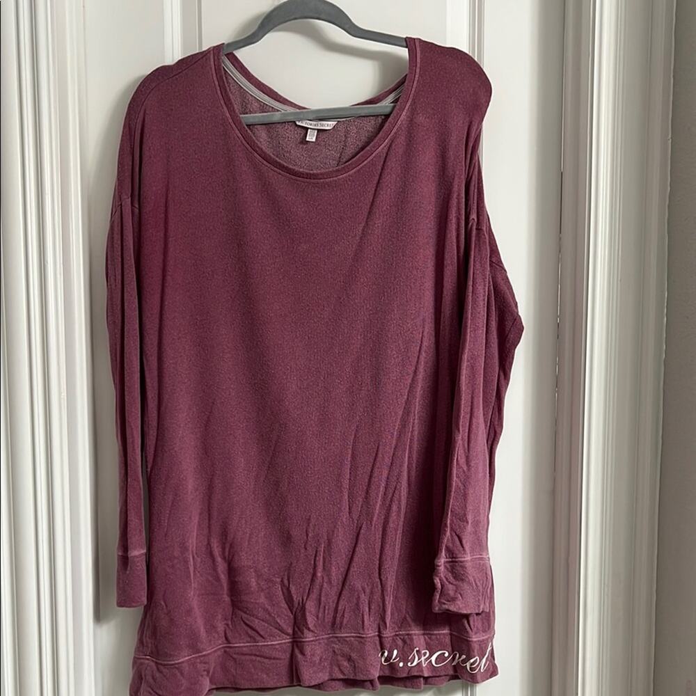 Victoria's Secret Pink Long Sleeve Relaxed Tee Size L